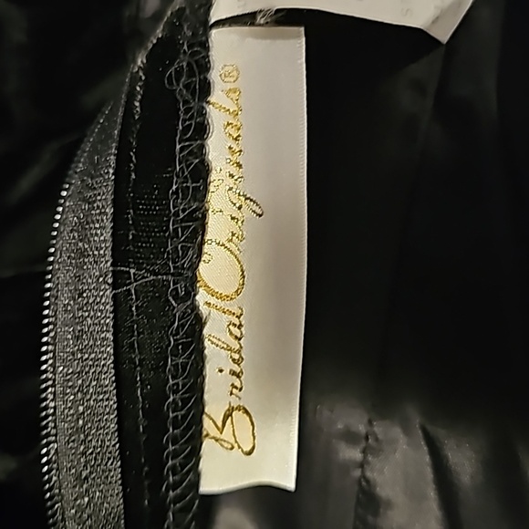 Bridal Originals Bridesmaid Vintage Black Velvet Sweetheart Dress Size 11/12 - Picture 11 of 15